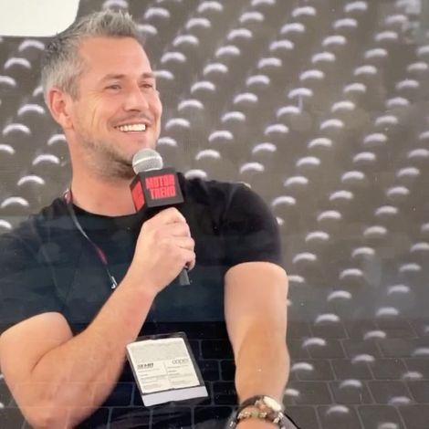 Ant Anstead hosting at a stage